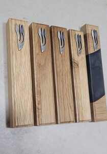 מזוזה מעץ אלון מלא -  22 - 18 ס"מ